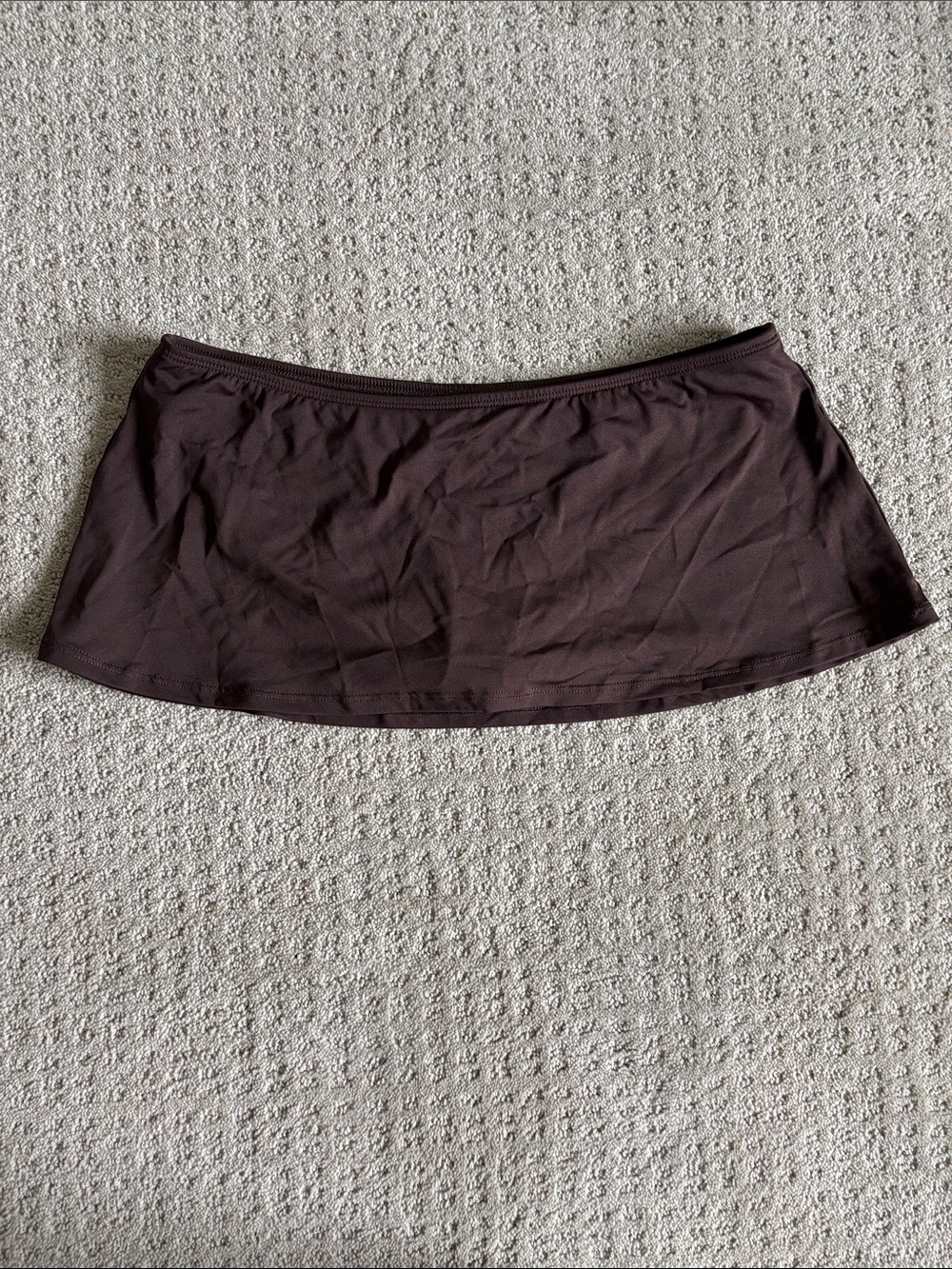 Daisy Fuentes Chocolate Brown Swim Skirt Cover-Up/Bikini Bottom Size 10